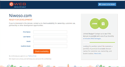 Desktop Screenshot of niwoso.com